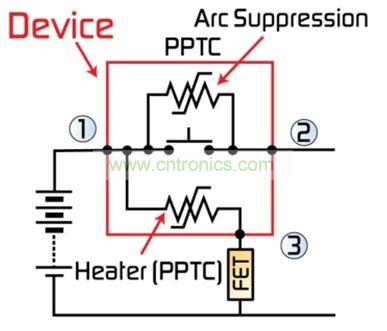 圖2：最新代MHP-SA器件整合了一個(gè)第三端子，用于外部激活