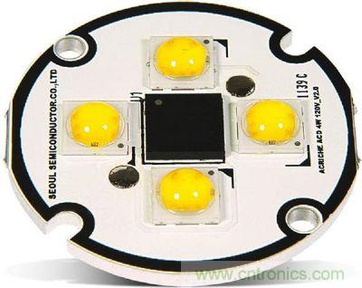 Acrich2　ACLED在LED數(shù)量增加、亮度表現(xiàn)提升，可直接AC電源驅(qū)動，簡省驅(qū)動電路設(shè)計空間與成本