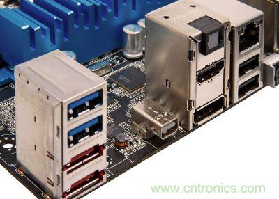 在高檔、新穎的主板，已經(jīng)開(kāi)始搭載Thunderbolt高速傳輸接口