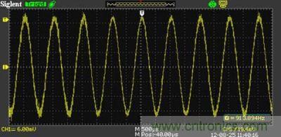 1KHz信號(hào)，測(cè)量值為913.894Hz