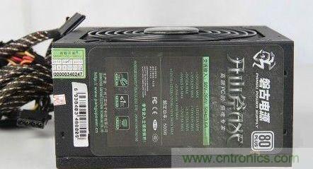 山寨電源銘牌極不規(guī)范，無(wú)具體型號(hào)