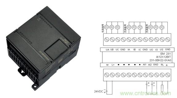 圖4:UN200PLC的一個(gè)擴(kuò)展模塊