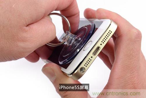 土豪金iPhone 5S拆解：內(nèi)部結(jié)構(gòu)升級，維修難度增加