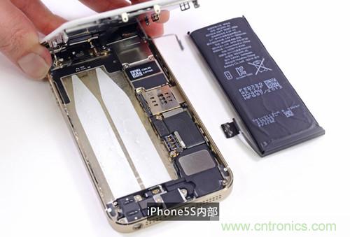土豪金iPhone 5S拆解：內(nèi)部結(jié)構(gòu)升級，維修難度增加