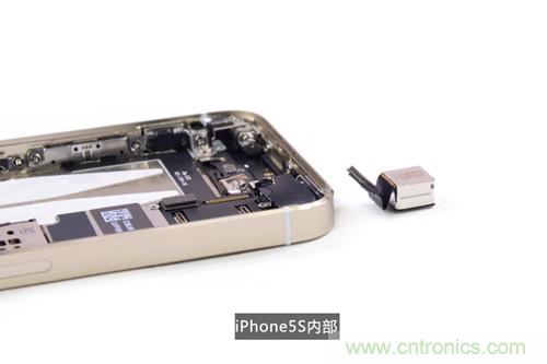 土豪金iPhone 5S拆解：內(nèi)部結(jié)構(gòu)升級，維修難度增加