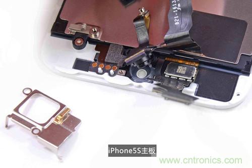 土豪金iPhone 5S拆解：內(nèi)部結(jié)構(gòu)升級，維修難度增加