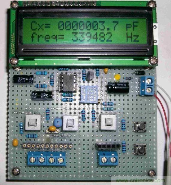 DIY集電容、電感和頻率為一體的測量儀器