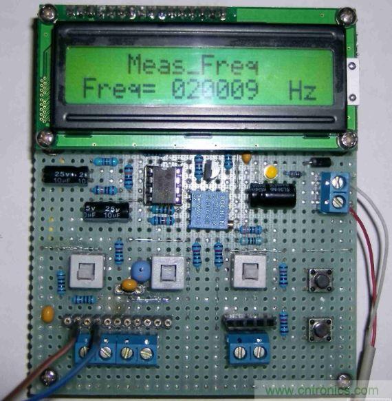 DIY集電容、電感和頻率為一體的測量儀器