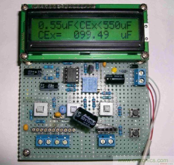 DIY集電容、電感和頻率為一體的測量儀器