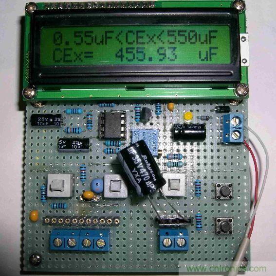 DIY集電容、電感和頻率為一體的測量儀器