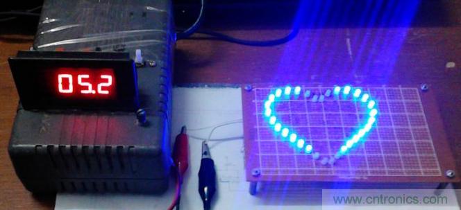 三八節(jié)將至！DIY心形LED流水燈！你們懂的~