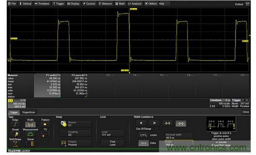 只對脈沖寬度超過48&plusmn;0.8ns范圍的脈沖觸發(fā)的排它型觸發(fā)器。