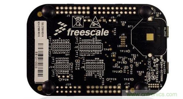飛思卡爾傳感器融合套件中的開發(fā)板。(圖像：飛思卡爾)