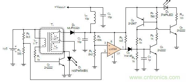 神級反激式開關(guān)電源，在1.1V電壓下點(diǎn)亮了HBLED燈！