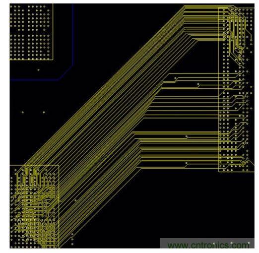 設(shè)計師可以選擇未打包模式將走線間距加大一些。