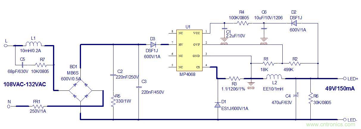 高兼容性、極簡的可控硅調(diào)光LED方案設(shè)計