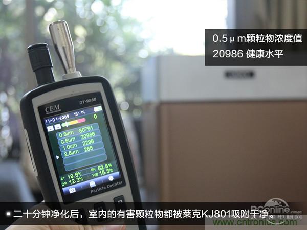 萊克KJ801空氣凈化器評測：超大空氣潔凈量！