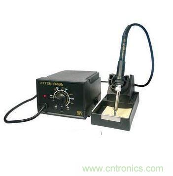 【導讀】電烙鐵作為電子工程師最常用的焊接工具，用好電烙鐵將會為我們的工作節(jié)省不少的時間。本文將通過準備工作、焊前處理、焊接技術對電烙鐵的使用進行詳細說明，當然還有非常關鍵的焊接技巧。  　　一、準備工作  　　1.新烙鐵使用前，應用細砂紙將烙鐵頭打光亮，通電燒熱，蘸上松香后用烙鐵頭刃面接觸焊錫絲，使烙鐵頭上均勻地鍍上一層錫。這樣做，可以便于焊接和防止烙鐵頭表面氧化。舊的烙鐵頭如嚴重氧化而發(fā)黑，可用鋼挫挫去表層氧化物，使其露出金屬光澤后，重新鍍錫，才能使用。 1 　　電烙鐵要用220V交流電源，使用時要特別注意安全。應認真做到以下幾點：  　　電烙鐵插頭最好使用三極插頭。要使外殼妥善接地。  　　使用前，應認真檢查電源插頭、電源線有無損壞。并檢查烙鐵頭是否松動。  　　電烙鐵使用中，不能用力敲擊。要防止跌落。烙鐵頭上焊錫過多時，可用布擦掉。不可亂甩，以防燙傷他人。  　　焊接過程中，烙鐵不能到處亂放。不焊時，應放在烙鐵架上。注意電源線不可搭在烙鐵頭上，以防燙壞絕緣層而發(fā)生事故。  　　使用結束后，應及時切斷電源，拔下電源插頭。冷卻后，再將電烙鐵收回工具箱。  　　2、焊錫和助焊劑  　　焊接時，還需要焊錫和助焊劑。  　?。?）焊錫：焊接電子元件，一般采用有松香芯的焊錫絲。這種焊錫絲，熔點較低，而且內(nèi)含松香助焊劑，使用極為方便。  　?。?）助焊劑：常用的助焊劑是松香或松香水（將松香溶于酒精中）。使用助焊劑，可以幫助清除金屬表面的氧化物，利于焊接，又可保護烙鐵頭。焊接較大元件或?qū)Ь€時，也可采用焊錫膏。但它有一定腐蝕性，焊接后應及時清除殘留物。  　　3、輔助工具  　　為了方便焊接操作常采用尖嘴鉗、偏口鉗、鑷子和小刀等做為輔助工具。應學會正確使用這些工具。  　　尖嘴鉗 偏口鉗 鑷子 小刀 　　二、焊前處理  　　焊接前，應對元件引腳或電路板的焊接部位進行焊前處理。  　　1、清除焊接部位的氧化層  　　可用斷鋸條制成小刀。刮去金屬引線表面的氧化層，使引腳露出金屬光澤。  　　印刷電路板可用細紗紙將銅箔打光后，涂上一層松香酒精溶液。  　　2、元件鍍錫  　　在刮凈的引線上鍍錫。可將引線蘸一下松香酒精溶液后，將帶錫的熱烙鐵頭壓在引線上，并轉動引線。即可使引線均勻地鍍上一層很薄的錫層。導線焊接前，應將絕緣外皮剝?nèi)ィ俳?jīng)過上面兩項處理，才能正式焊接。若是多股金屬絲的導線，打光后應先擰在一起，然后再鍍錫。  　　刮去氧化層 均勻鍍上一層錫 　　三、焊接技術  　　做好焊前處理之后，就可正式進行焊接。  　　1、焊接方法。  　　焊接 檢查 剪短  　　（1）右手持電烙鐵。左手用尖嘴鉗或鑷子夾持元件或?qū)Ь€。焊接前，電烙鐵要充分預熱。烙鐵頭刃面上要吃錫，即帶上一定量焊錫。  　　（2）將烙鐵頭刃面緊貼在焊點處。電烙鐵與水平面大約成60℃角。以便于熔化的錫從烙鐵頭上流到焊點上。烙鐵頭在焊點處停留的時間控制在2～3秒鐘。  　?。?）抬開烙鐵頭。左手仍持元件不動。待焊點處的錫冷卻凝固后，才可松開左手。  　?。?）用鑷子轉動引線，確認不松動，然后可用偏口鉗剪去多余的引線。  　　2、焊接質(zhì)量  　　焊接時，要保證每個焊點焊接牢固、接觸良好。要保證焊接質(zhì)量。  　　良好的焊點應是錫點光亮，圓滑而無毛刺，錫量適中。錫和被焊物融合牢固。不應有虛焊和假焊。  　　虛焊是焊點處只有少量錫焊住，造成接觸不良，時通時斷。假焊是指表面上好像焊住了，但實際上并沒有焊上，有時用手一拔，引線就可以從焊點中拔出。這兩種情況將給電子制作的調(diào)試和檢修帶來極大的困難。只有經(jīng)過大量的、認真的焊接實踐，才能避免這兩種情況。  　　焊接電路板時，一定要控制好時間。太長，電路板將被燒焦，或造成銅箔脫落。從電路板上拆卸元件時，可將電烙鐵頭貼在焊點上，待焊點上的錫熔化后，將元件拔出。  　　焊接時候助焊劑（松香和焊油）是關鍵，新鮮的松香和無腐蝕性的焊油可以幫助你很好的完成焊接，而且可以讓表面光潔漂亮，使用的時候可以多用點助焊劑  焊接技巧也是關鍵  　　在維修制作過程中，焊接工作是必不可少的。它不但要求將元件固定在電路板上，而且要求焊點必須牢固、圓滑，所以焊接技術的好壞直接影響到電子制作的成功與否，因此焊接技術是每一個電子制作愛好者必須掌握的基本功，現(xiàn)在將焊接的要點介紹一下：  　　1. 電烙鐵的選擇  　　電烙鐵的功率應由焊接點的大小決定，焊點的面積大，焊點的散熱速度也快，所以選用的電烙鐵功率也應該大些。一般電烙鐵的功率有20W 25W 30W 35W 50W 等等。選用30W左右的功率比較合適。  　　電烙鐵經(jīng)過長時間使用后，烙鐵頭部會生成一層氧化物，這時它就不容易吃錫，這時可以用銼刀銼掉氧化層，將烙鐵通電后等烙鐵頭部微熱時插入松香，涂上焊錫即可繼續(xù)使用，新買來的電烙鐵也必須先上錫然后才能使用。  　　2. 焊錫和助焊劑  　　選用低熔點的焊錫絲和沒有腐蝕性的助焊劑，比如松香，不宜采用工業(yè)焊錫和有腐蝕性的酸性焊油，最好采用含有松香的焊錫絲，使用起來非常方便。  　　3． 焊接方法  　　元件必須清潔和鍍錫，電子元件在保存中，由于空氣氧化的作用，元件引腳上附有一層氧化膜，同時還有其它污垢，焊接前可用小刀刮掉氧化膜，并且立即涂上一層焊錫（俗稱搪錫），然后再進行焊接。經(jīng)過上述處理后元件容易焊牢，不容易出現(xiàn)虛焊現(xiàn)象。 焊接的溫度和焊接的時間  　　焊接時應使電烙鐵的溫度高于焊錫的溫度，但也不能太高，以烙鐵頭接觸松香剛剛冒煙為好。焊接時間太短，焊點的溫度過低，焊點融化不充分，焊點粗糙容易造成虛焊，反之焊接時間過長，焊錫容易流淌，并且容易使元件過熱損壞元件。  　　焊接點的上錫數(shù)量  　　焊接點上的焊錫數(shù)量不能太少，太少了焊接不牢，機械強度也太差。而太多容易造成外觀一大堆而內(nèi)部未接通。焊錫應該剛好將焊接點上的元件引腳全部浸沒，輪廓隱約可見為好。  　　注意烙鐵和焊接點的位置  　　初學者在焊接時，一般將電烙鐵在焊接處來回移動或者用力擠壓，這種方法是錯誤的。正確的方法是用電烙鐵的搪錫面去接觸焊接點，這樣傳熱面積大，焊接速度快。  　　4.焊接后的檢查  　　焊接結束后必須檢查有無漏焊、虛焊以及由于焊錫流淌造成的元件短路。虛焊較難發(fā)現(xiàn)，可用鑷子夾住元件引腳輕輕拉動，如發(fā)現(xiàn)搖動應立即補焊  　　電烙鐵的基本使用方法之二：  　　電烙鐵是電子焊接中最常用的工具，作用是將電能轉換成熱能對焊接點部位進行加熱焊接，其是否成功很大一部分是看對它的操控怎么樣了，因此某種角度上來說電烙鐵的使用依靠的是一種手法感覺。  　　一般來說，電烙鐵的功率越大，熱量越大，烙鐵頭的溫度也就越高。一般的晶體管、集成電路電子元器件焊接選用20W的內(nèi)熱式電烙鐵足夠了，功率過大容易燒壞元件，因為二極管、三極管結點溫度超過 200℃就會燒壞。但以搭棚焊為主的膽機制作中，電烙鐵功率要大些，可在35W-45W中選擇，甚至可以更大。  　　值得注意的是，線路焊接時，時間不能太長也不能太短，時間過長也容易損壞，而時間太短焊錫則不能充分融化，造成焊點不光滑不牢固，還可能產(chǎn)生虛焊，一般來說最恰當?shù)臅r間必須在1.5s～4s內(nèi)完成。  　　焊錫是一種易熔金屬，最常用的一般是焊錫絲。焊錫的作用是使元件引腳與印刷電路板的連接點連接在一起，焊錫的選擇對焊接質(zhì)量有很大的影響?，F(xiàn)在最常用的一般是含松香焊錫絲，但細分起來也頗有講究，其中真正不摻水份的含銀焊錫絲當然是上等品了。  　　另外值得一提的是吸錫器，其對于新手來說十分實用，初次使用電烙鐵總是容易將焊錫弄得到處都是，吸錫器則可以幫你把電路板上多余的焊錫處理掉。另外，吸錫器在拆除多腳集成電路器件時十分奏效有用，它能將焊點全部吸掉，而對于能熟練使用烙鐵的人來說就完全沒有必要了，用烙鐵完全可以代替其功能，將焊點熔掉就可以很容易的將元件取出。  　　焊接前，應對元件引腳或電路板的焊接部位進行焊前處理。  　　清除焊接部位的氧化層----可用斷鋸條制成小刀，刮去金屬引線表面的氧化層，使引腳露出金屬光澤。印刷電路板可用細紗紙將銅箔打光后，涂上一層松香酒精溶液。  　　元件鍍錫----在刮凈的引線上鍍錫。可將引線蘸一下松香酒精溶液后，將帶錫的熱烙鐵頭壓在引線上，并轉動引線。即可使引線均勻地鍍上一層很薄的錫層。導線焊接前，應將絕緣外皮剝?nèi)ィ俳?jīng)過上面兩項處理，才能正式焊接。若是多股金屬絲的導線，打光后應先擰在一起，然后再鍍錫。  　　做好焊前處理之后，就可正式進行焊接∶  　　（1）右手持電烙鐵。左手用尖嘴鉗或鑷子夾持元件或?qū)Ь€。焊接前，電烙鐵要充分預熱。烙鐵頭刃面上要吃錫，即帶上一定量焊錫。  　?。?）將烙鐵頭刃面緊貼在焊點處。電烙鐵與水平面大約成60℃角。以便于熔化的錫從烙鐵頭上流到焊點上。烙鐵頭在焊點處停留的時間控制在2～3秒鐘。  　?。?）抬開烙鐵頭。左手仍持元件不動。待焊點處的錫冷卻凝固后，才可松開左手。  　?。?）用鑷子轉動引線，確認不松動，然后可用偏口鉗剪去多余的引線。  　　焊接質(zhì)量-----焊接時，要保證每個焊點焊接牢固、接觸良好。要保證焊接質(zhì)量，其典型特征是錫點光亮，圓滑而無毛刺，錫量適中。錫和被焊物融合牢固，不應有虛焊和假焊。  　　虛焊是焊點處只有少量錫焊住，造成接觸不良，時通時斷。假焊是指表面上好像焊住了，但實際上并沒有焊上，有時用手一拔，引線就可以從焊點中拔出。  　　焊接電路板時，一定要控制好時間。太長，電路板將被燒焦，或造成銅箔脫落。從電路板上拆卸元件時，可將電烙鐵頭貼在焊點上，待焊點上的錫熔化后，將元件拔出。  　　如何拆換元件------其實拆換元件再簡單不過了，用吸焊器很容易就能完成，將元件管腳上的焊錫全部吸掉，這里告訴大家一個小訣竅，現(xiàn)在的電路板大多做工精細，焊錫使用很少，很難熔掉，那么我們可以加點焊錫在管腳上再去利用吸焊器就容易多了。  　　另一個方法就是前面提到的，直接使用電烙鐵熔掉焊錫，但這樣就存在不小的危險性，既要小心焊點沒完全被熔掉，又怕接觸的太久燒壞元件。常用的方法是在加溫的時候就用鑷子夾住元件外拉，當溫度達到時，元件就會被拉出，但切記不要太用力了，否則管腳斷在焊錫中就麻煩了。  　　當然，為保險起見，兩種方法結合起來使用是再好不過了，因為有時由于元件插孔太小，吸焊很難被吸干凈，此時撤走吸焊器就會粘住，故可以用電烙鐵加熱取掉。  　　焊接其實并沒那么可怕，或許對新手來說，初試比較難以掌握，然而練得多也就自然熟練了。總之，對于喜愛動手的發(fā)燒友來說，只要你多多實踐那么掌握其中的竅門是早晚的事。