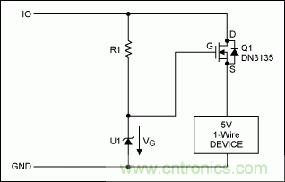 為5V 1-Wire&reg;從器件提供過(guò)壓保護(hù)
