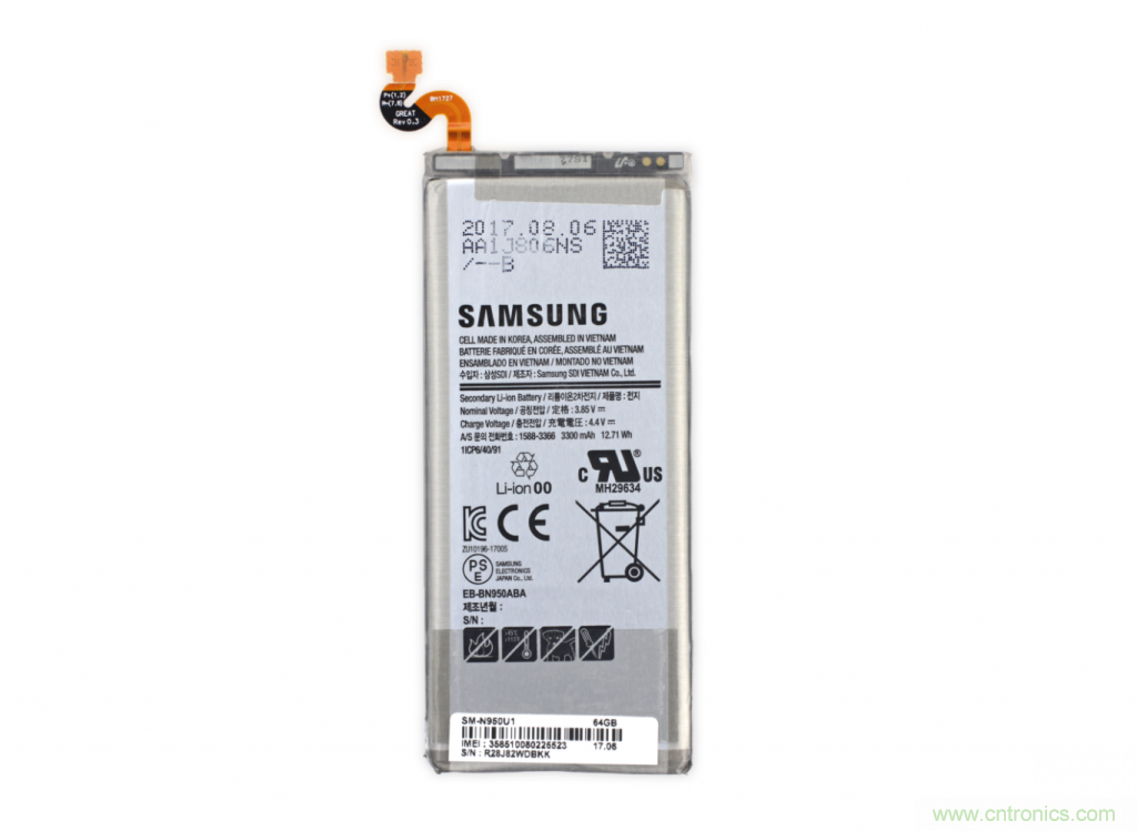 三星Note 8拆解，模塊化+分離式設(shè)計(jì)成趨勢？