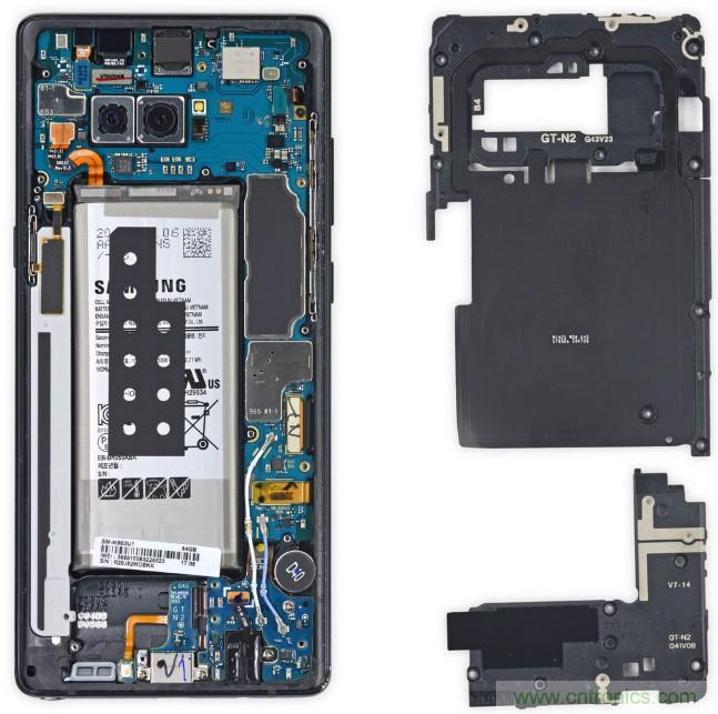 三星Note 8拆解，模塊化+分離式設(shè)計(jì)成趨勢？