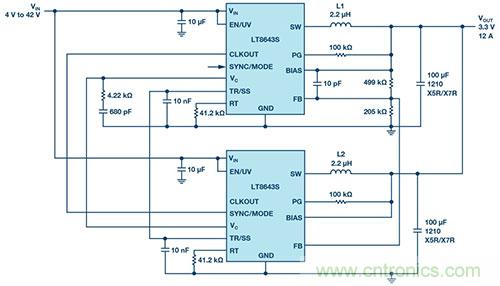 42 V、6 A（峰值7 A）、超低EMI輻射、高效率降壓型穩(wěn)壓器