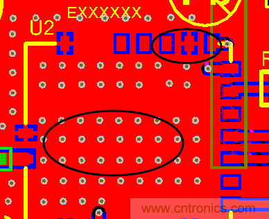 如何引腳接地十字焊盤，過孔完全接地?