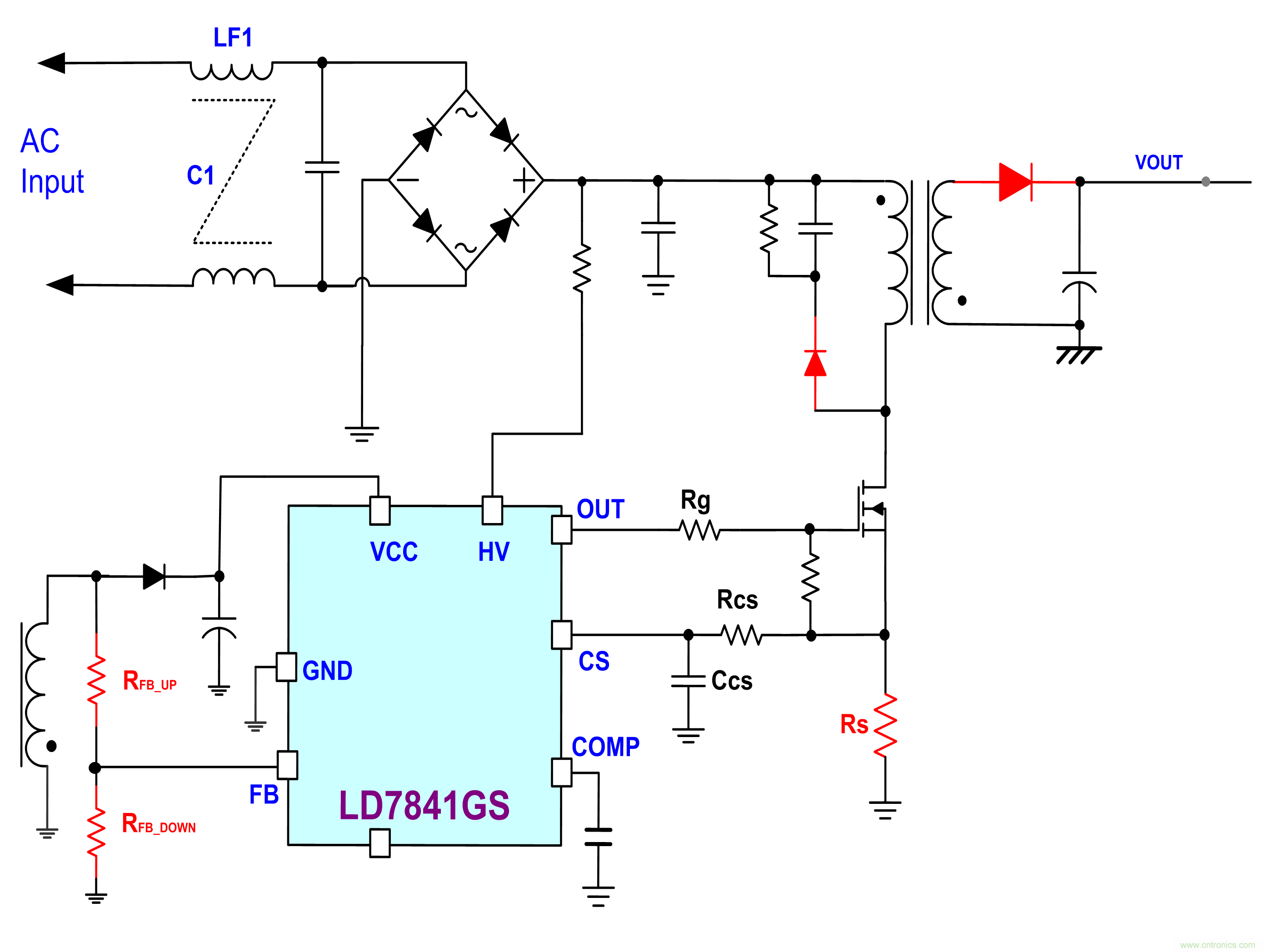LD7841 PSR CV方案的照明作用 LD7841 PSR CV方案的照明作用