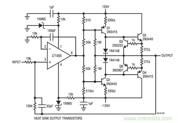 如何實(shí)現(xiàn)調(diào)整運(yùn)放提供50V或更高的電壓？