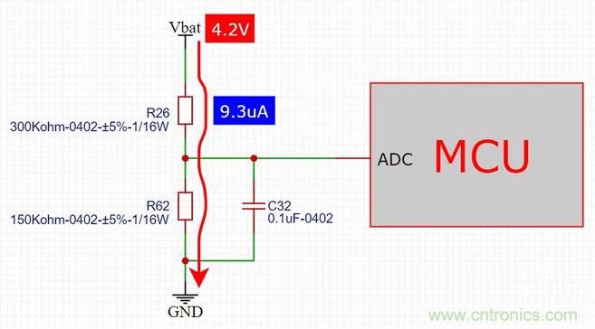電池電壓偵測電路&ldquo;踩坑&rdquo;：分壓電阻的精度竟然是5%，不是1%