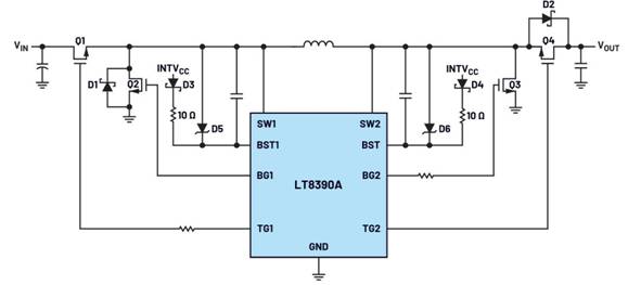 如何使用GaNFET設計四開關降壓－升壓DC－DC轉(zhuǎn)換器？