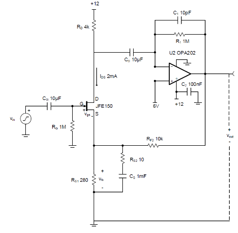 如何使用分立式 JFET 放大低噪聲電路中的小信號(hào)？