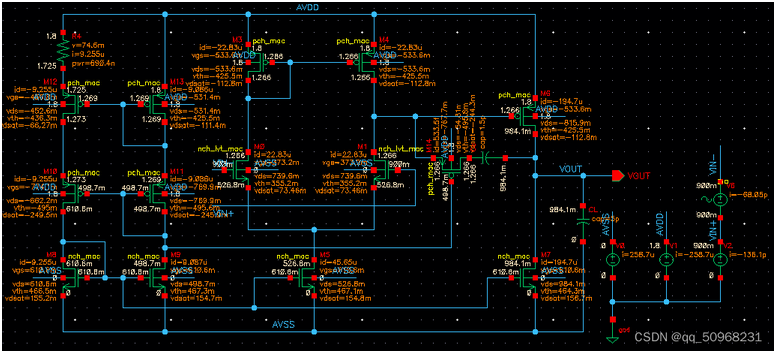兩級運算放大器的設計與仿真 兩級運算放大器的設計與仿真