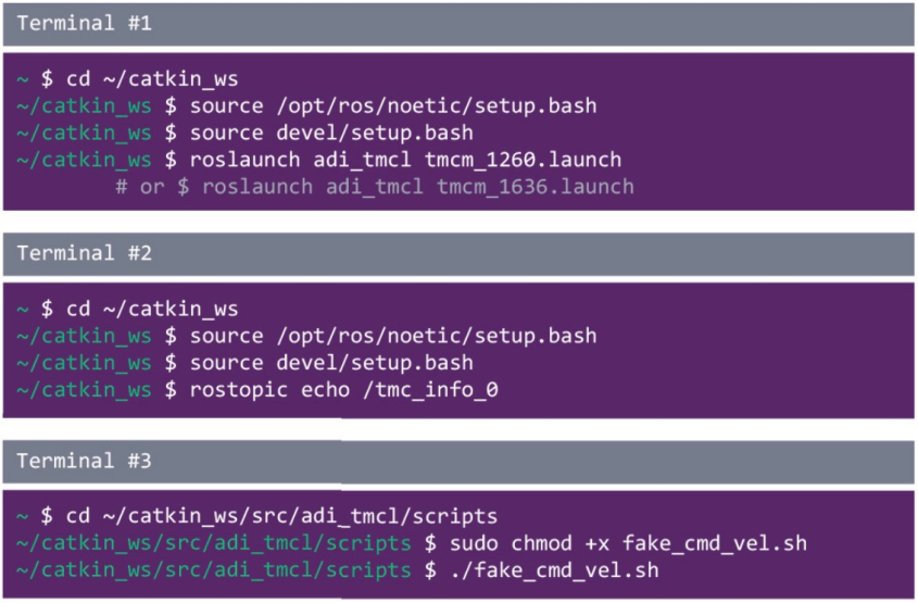 使用ROS1驅(qū)動程序來操控ADI Trinamic電機控制器 使用ROS1驅(qū)動程序來操控ADI Trinamic電機控制器