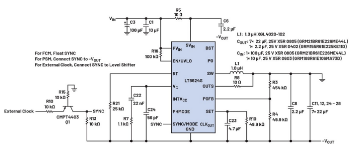 噪聲敏感負(fù)電壓軌有救了！反相降壓 - 升壓方案登場