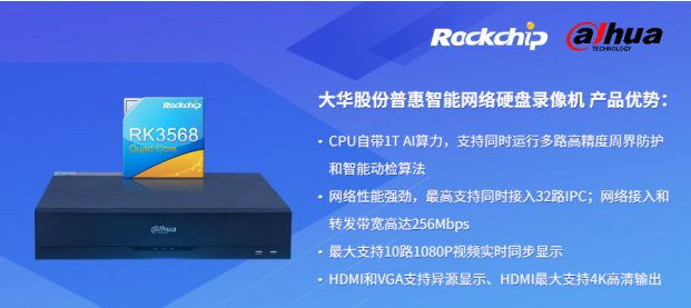 瑞芯微與大華股份聯(lián)合發(fā)布新一代NVR產(chǎn)品，助力安防后端市場(chǎng)智能化升級(jí)