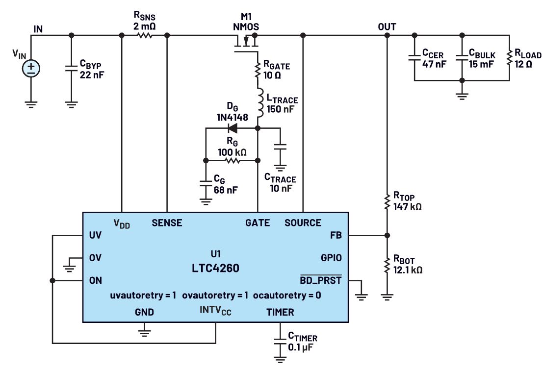 我的熱插拔控制器電路為何會振蕩？